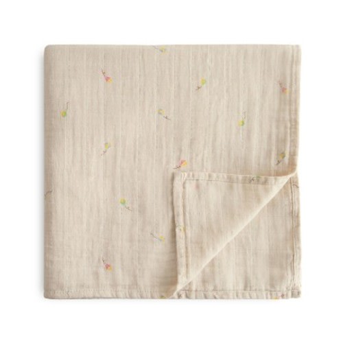 Organic Cotton Muslin Swaddle Blanket Kites One Size