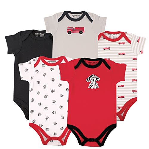 Luvable Friends Baby Girls' Cotton Bodysuits