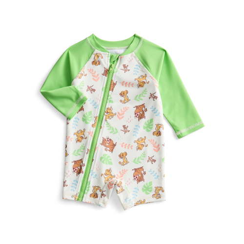 The Lion King Baby Boys One Piece Rashguard Swimsuit with UPF 50, Sizes 0M-12M