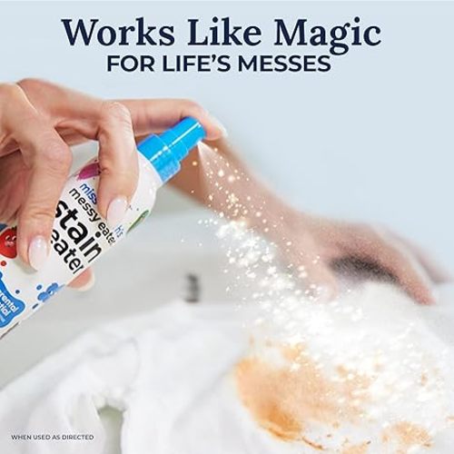 Miss Mouth's Messy Eater Stain Treater Spray - 4oz Stain Remover - Newborn & Baby Essentials - No Dry Cleaning Food, Grease, Coffee Off Laundry, Underwear, Fabric