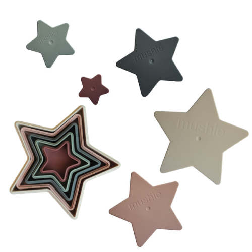 Mushie | Nesting Stars Baby Toy