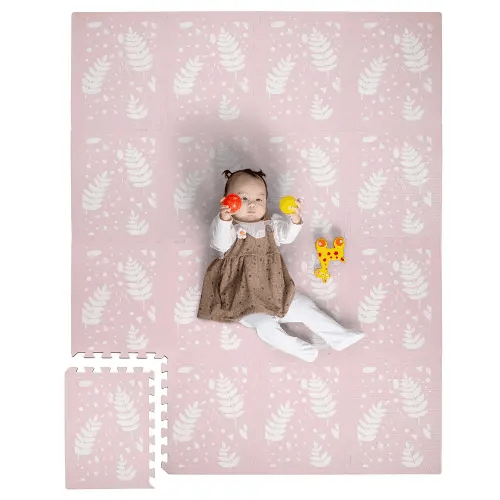 Baby Foam Tiles for Floor - Soft Play Mat Tiles for a Safe Play Area - 48 x 66 Large Baby Mat for Floor, Perfect for Kids' Playroom