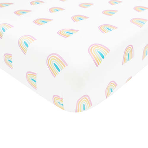 Crib Sheet in Poi Rainbow