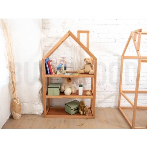 Montessori House Shaped Shelf Kids Bookcase House Bookcase - Etsy