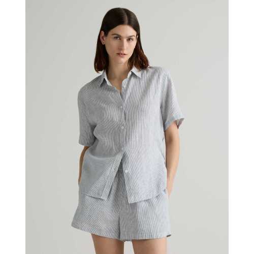 100% European Linen Shorts Pajama Set