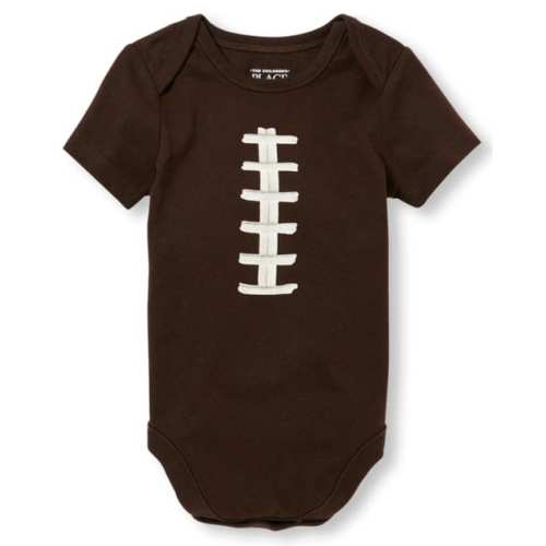 Baby Boys Football Graphic Bodysuit - Bay brown
