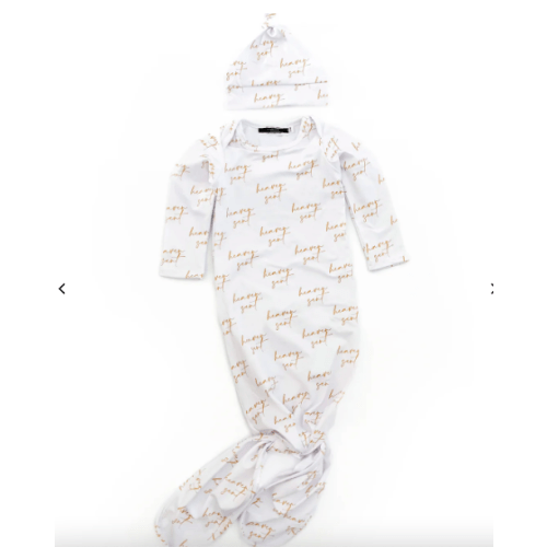 Heaven Sent All Over Print Baby Sleeper & Matching Beanie – AmorClothingCo.