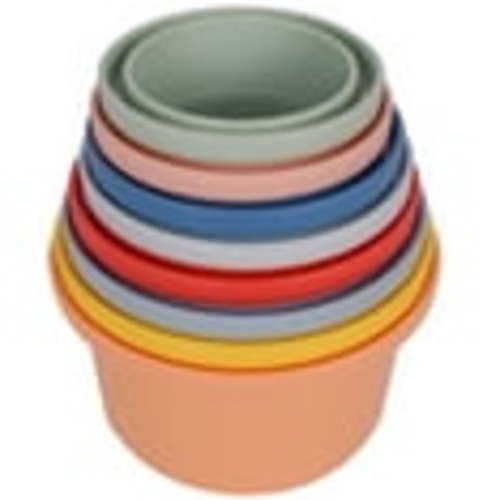 8 Piece Bath Stacking Cups, Children Ages 6+ Months