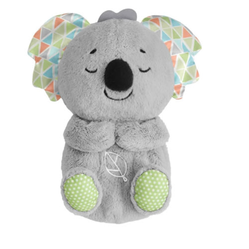 Fisher-Price Baby Toy Soothe 'n Snuggle Koala Plush Sound Machine with Customizable Music Lights & Breathing Motion for Newborns 0+ Months