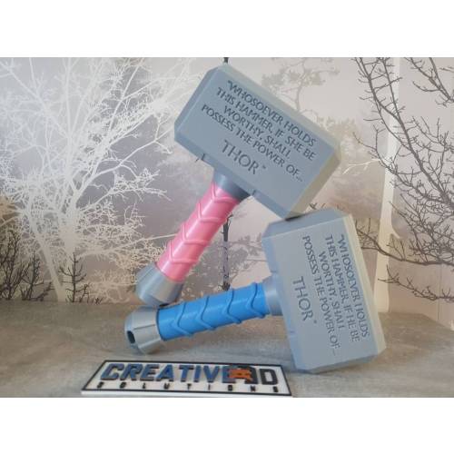 Hammer Baby Rattle /  Mjolnir.  cosplay, gifts for Baby - Baby Shower Gift - New Baby Nursery Gift.