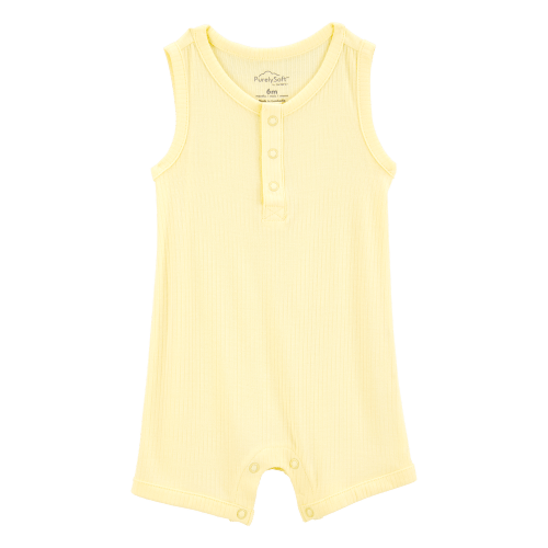Baby PurelySoft Ribbed Romper - Yellow - Carter's | Carter's