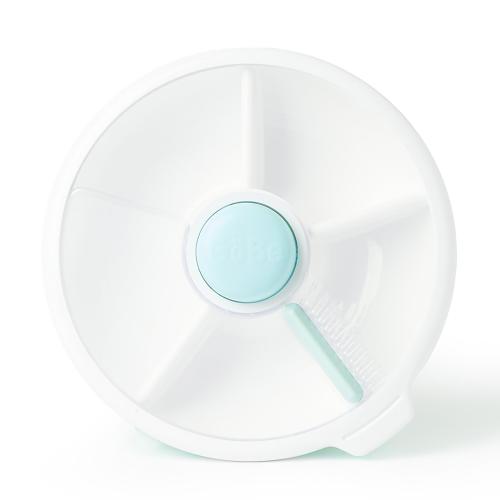 GoBe Kids Snack Container Snack Spinner (Large) - Reusable Bento Style Divided Snack Containers for Lunch, Travel, On The Go