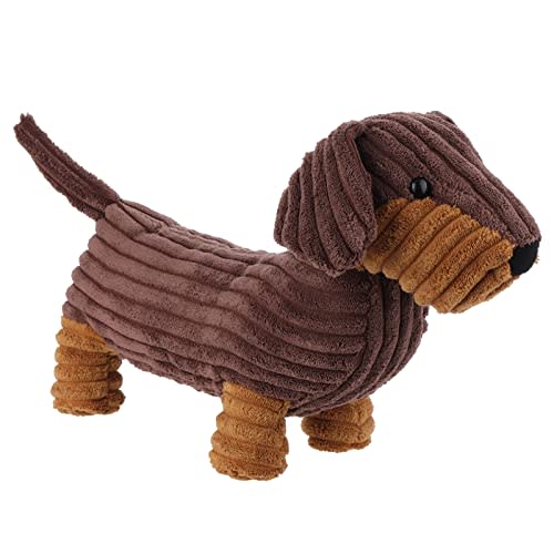 Apricot Lamb Toys Plush Henry Dachshund Dog Stuffed Animal Soft Cuddly Perfect for Child (Chocolate Dachshund, 14 Inches)