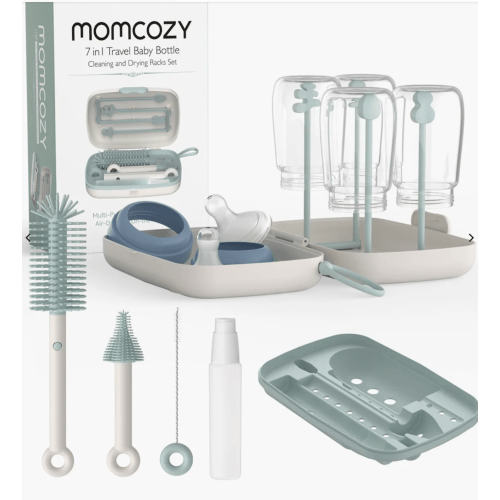 Momcozy Innovative Push-Press Design Bottle Brush Kit