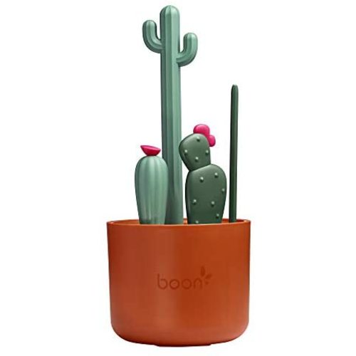 Boon Cacti Bottle Cleaning Brush Set, Terracotta , 4 Piece Set