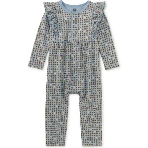 Snap Front Ruffle Baby Romper, Little Star - Tea Collection | Maisonette