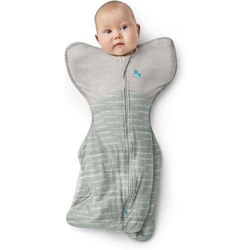Love to Dream Swaddle UP Warm 2.5 TOG, Dramatically Better Sleep, Allow Baby to Sleep in Preferred Arms Up Position for Self-Soothing, Snug Fit Calms Startle Reflex, Newborn 5-8.5lbs, Olive Dreamer