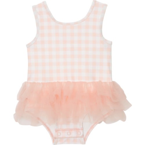 Baby Gingham Tutu One-Piece Swimsuit