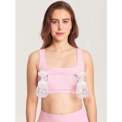 MOMANDA Women's Natrelax® Pumping Crop Tank Top
