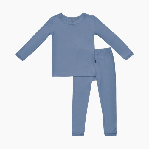 Kyte Baby Long Sleeve Toddler PJs - Slate, 4 T
