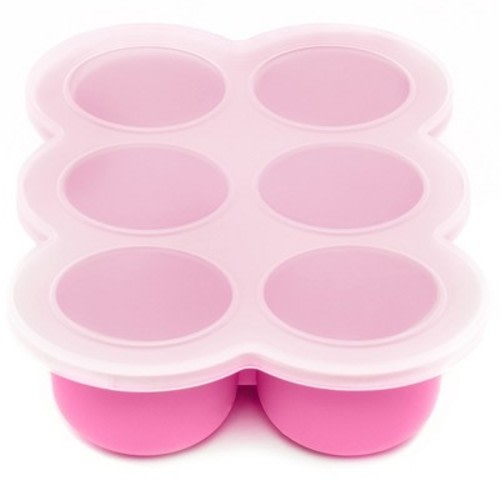 WeeSprout Silicone Baby Food Freezer Tray with Clip-on Lid