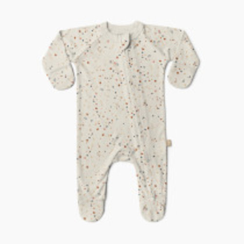 Goumi Kids x Babylist Grow With You Footie - Loose Fit - Terrazzo, 0-3 M