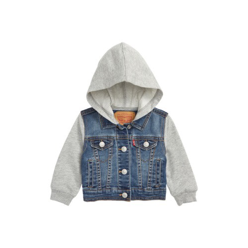 Indigo Hooded Trucker Jacket