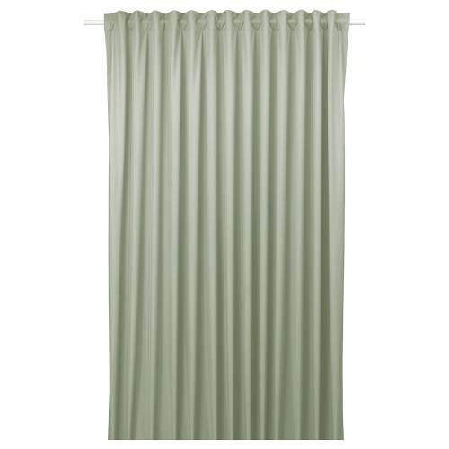 BENGTA Block-out curtain, 1 piece - green/with heading tape 83x98 "