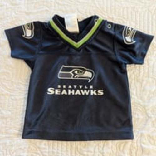 Baby 6-9 month Seattle Seahawks Jersey. Official NFL Team Apparel Reebok