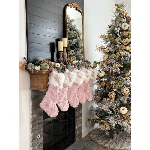 Ice Pink Christmas Stocking Rosewater Pink Xmas Decor - Etsy