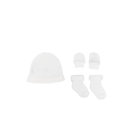 ribbed-knit organic cotton hat set