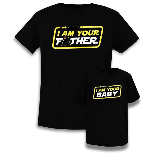 Dad and Son Matching Shirts I Am Your Father Shirt Family Matching Outfits Family Vacation Casual Short Sleeve Top