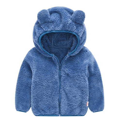 TAIAOJING Baby Girls Jacket Coat Warm Ear Cute Boy Hooded Kids Toddler Thick Zipper Coat Outwear Clothes 12-18 Months