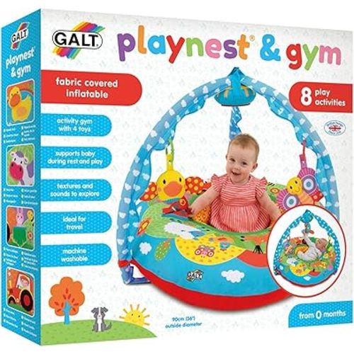 Galt Toys, Playnest & Gym - Farm, Baby Activity Center & Floor Seat