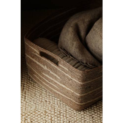 LARGE HANDMADE SEAGRASS STORAGE BASKET
