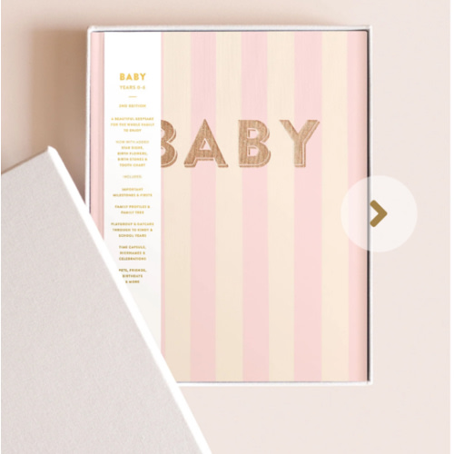 Baby Book Petal Stripe Boxed
