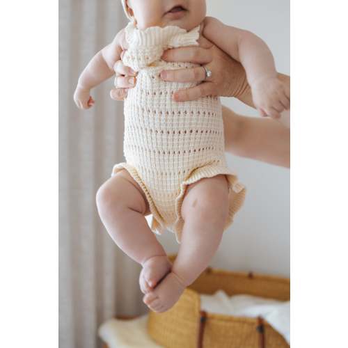 Sunday Frill Romper | Ivory