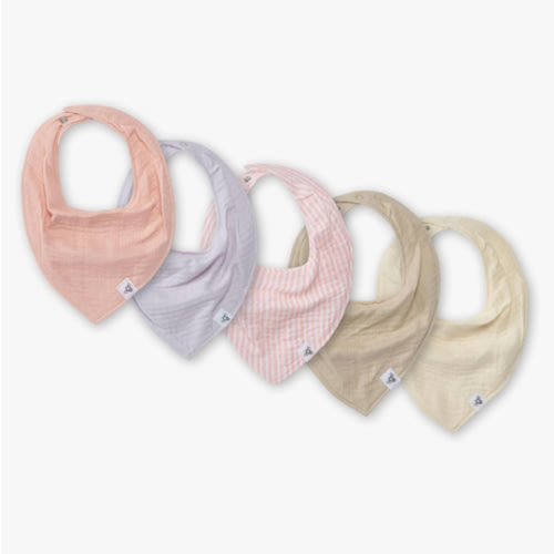 Burt's Bees Baby Infant Bibs, 100% Organic Cotton Drool Cloths, Newborn Essentials