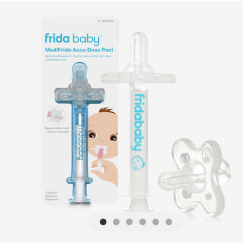 Frida Baby Medicine Pacifier Syringe, Accu-Dose Paci, Medi Frida Dispenser for Mess & Fuss Free Use, Made in USA