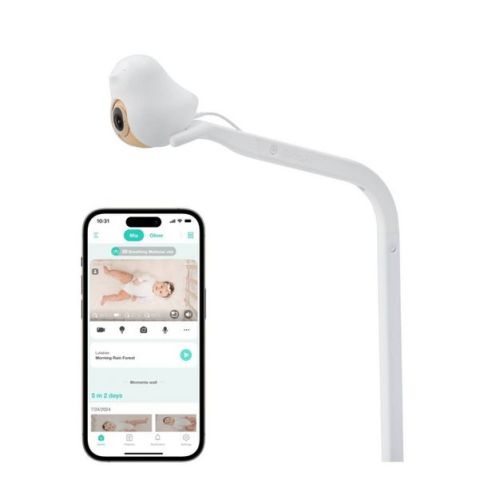 CuboAi Smart Baby Movement Monitor with Floor Stand: Sleep Tracker, Night Vision, 2-Way Talk, Wi-Fi Enabled