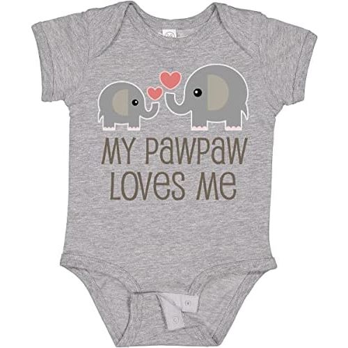 inktastic My Pawpaw Loves Me Grandchild Baby Bodysuit