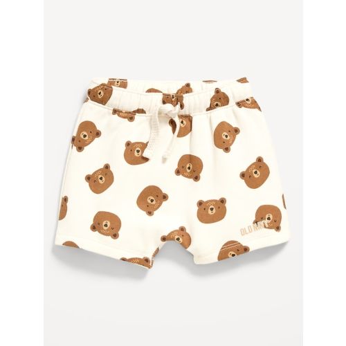 Printed Logo-Graphic Fleece Shorts for Baby