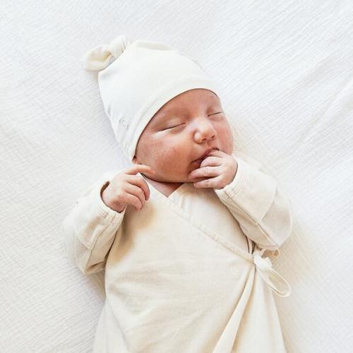 Baby Kimono Gown, Natural - Bacabuche | Maisonette