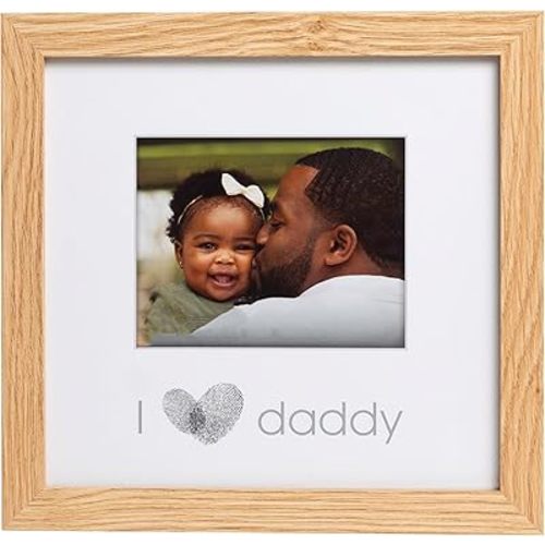 Kate & Milo I Love Daddy Thumbprint Frame, Father's Day Gift, Gift For Expecting Parents, Ideal Newborn Gift, Baby Shower And Nursery Decor