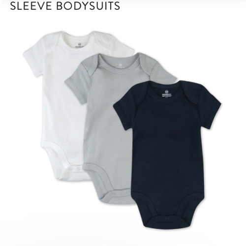 3-Pack Organic Cotton Short Sleeve Bodysuits | Honest Baby Clothing