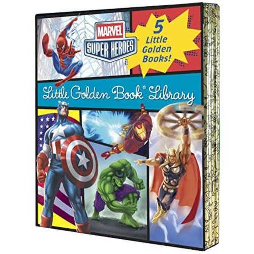 Marvel Little Golden Book Library (Marvel Super Heroes): Spider-Man; Hulk; Iron Man; Captain America; The Avengers