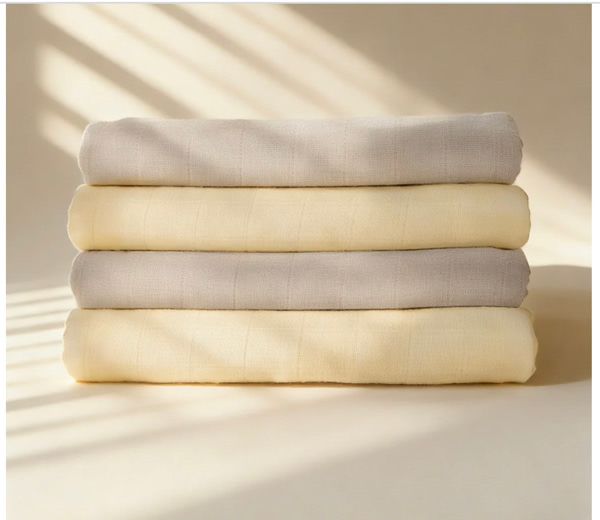 HARPPA Muslin Bassinet Sheets 2 Pack | Fitted Baby Sheets for Cuddly B