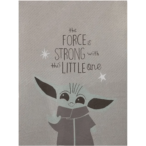 Lambs & Ivy Star Wars Baby Yoda Mandalorian Grogu/The Child Knit Baby Blanket