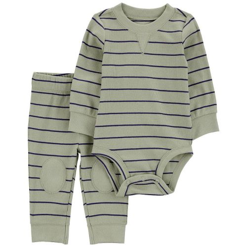 Baby Boy Carter's Striped Long Sleeve Bodysuit & Pants Set