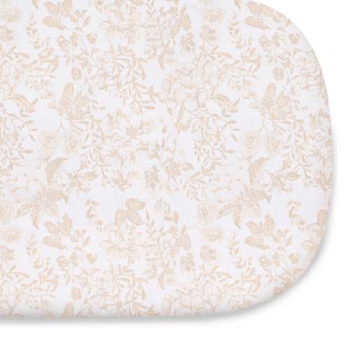 Oval Organic Jersey Cotton Crib Sheet and Changing Pad Cover Set | Products | Bellini